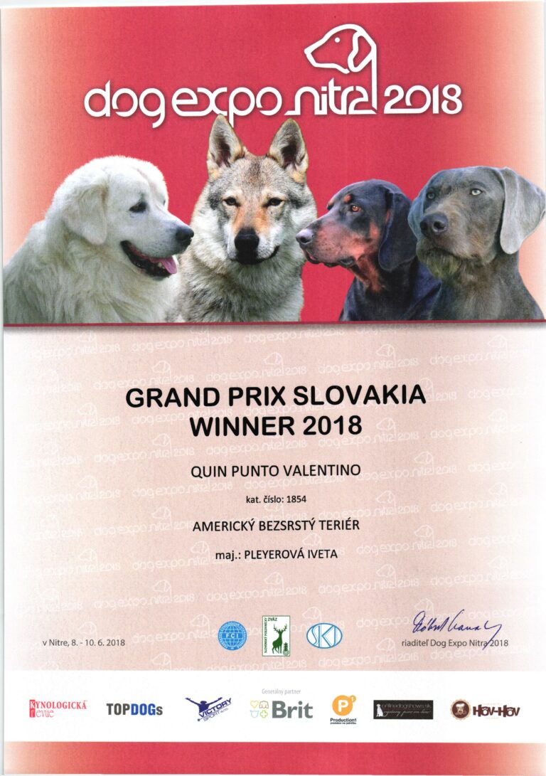 QUIN GRAND PRIX SLOVAKIA WINNER 2018
