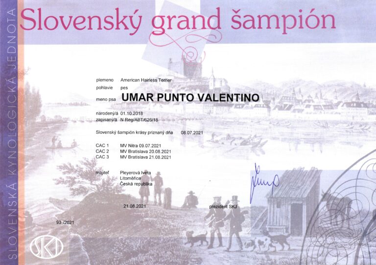 UMAR Slovenský Grand Šampion