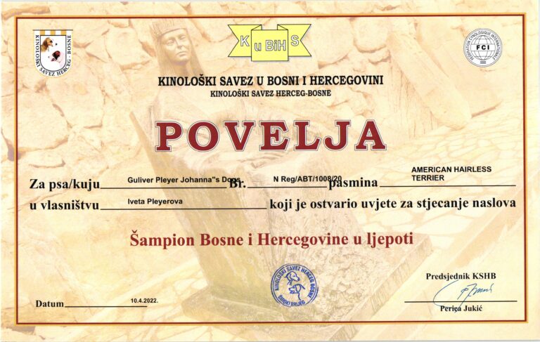 10. Guliver Šampion Bosny a Hercegoviny