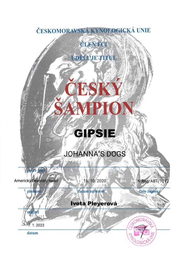 13. Gipsie Český Šampion
